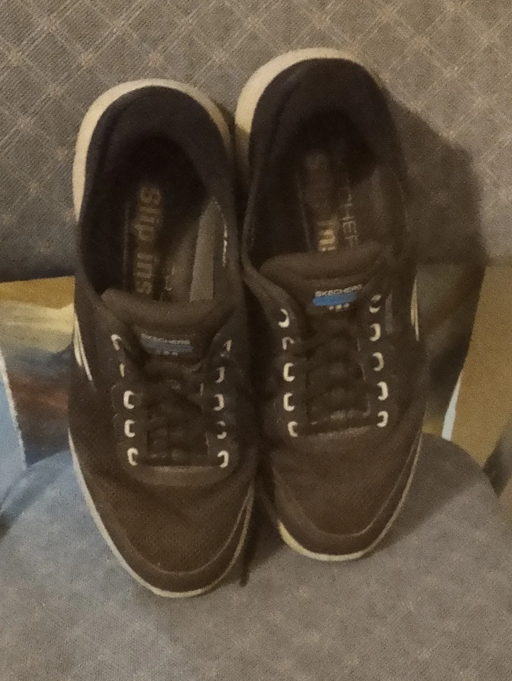 Skechers Men's Lace-Up Sneakers in Dark Brown